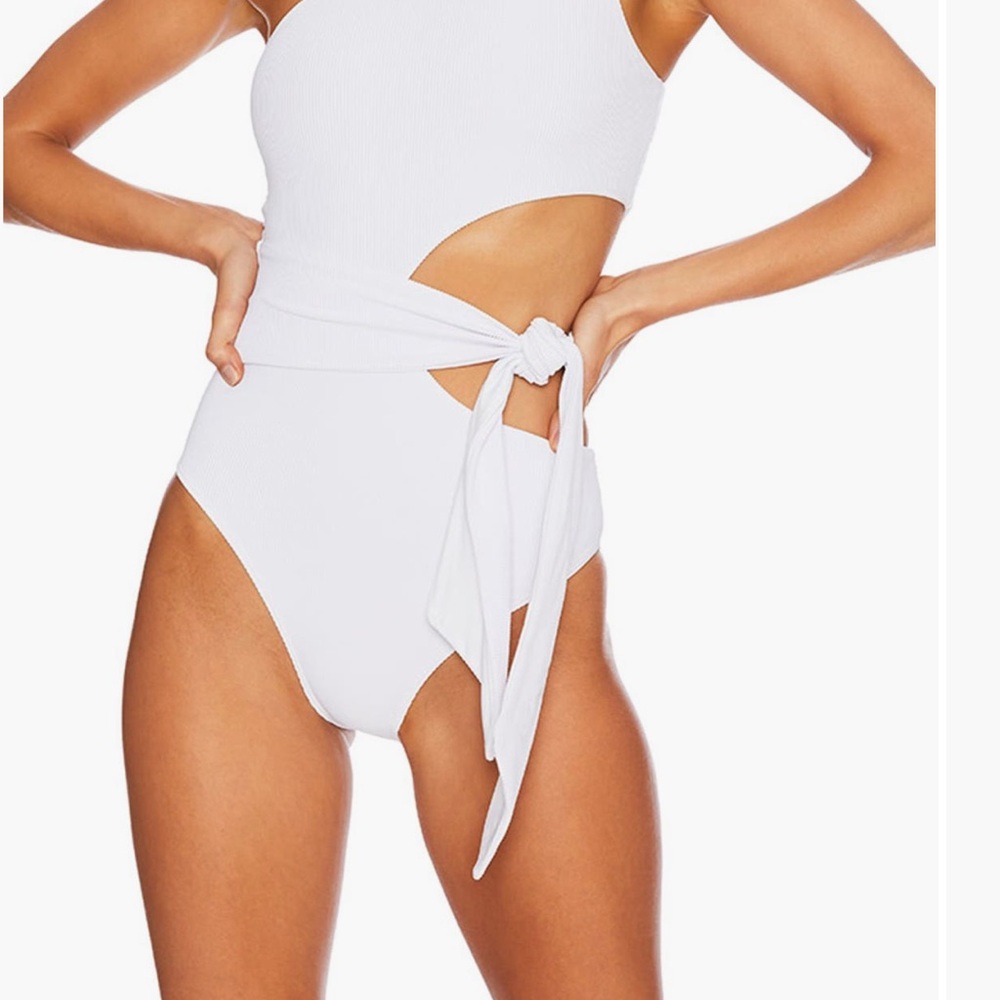 White One Piece Swimsuit - Picture 1 of 2